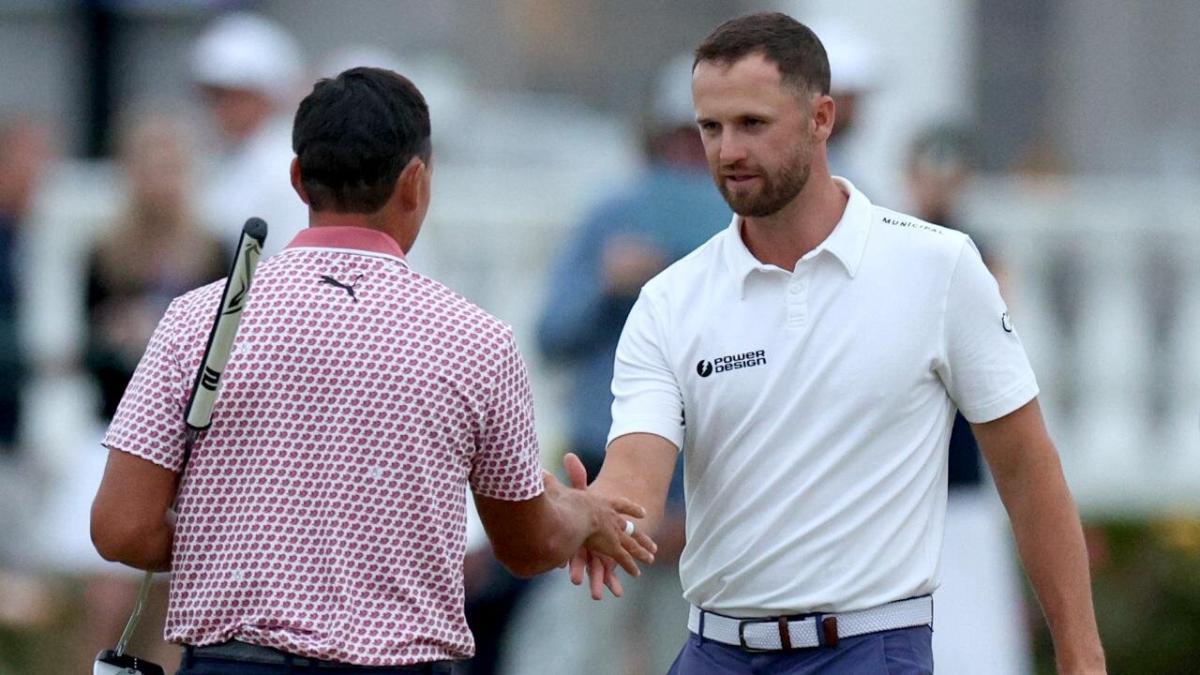 Golfers Rickie Fowler and Wyndham Clark